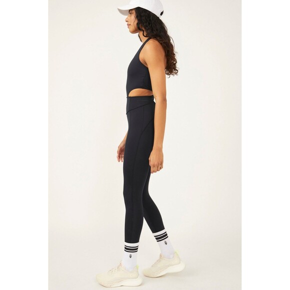 Free People x FP MOVEMENT Back It Up BodySuit Medium Black $98 - Picture 3 of 14
